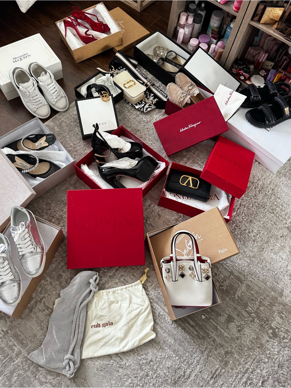 Designer Shoes and Bags - Valentino, Gucci, Dior, Louboutin (Sell separate)